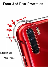 Caseline Back Cover for Oppo F15 Transparent Grip Case Silicon Pack of 1-thumb1