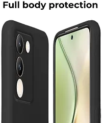 Caseline Back Cover for vivo Y200 5G Vivo Y200 5G CND Black Grip Case Silicon Pack of 1-thumb2