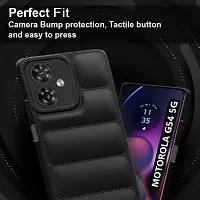 Caseline Back Cover for Motorola g54 Motorola g54 5G Black Grip Case Silicon Pack of 1-thumb1