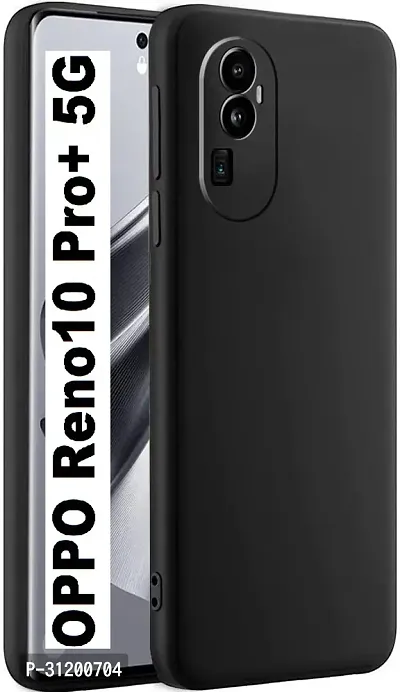 Caseline Back Cover for OPPO Reno 10 Pro Plus 5G Reno 10 Pro Plus 5GCND Black Grip Case Silicon Pack of 1-thumb0