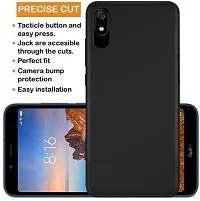 Caseline Back Cover for REDMI 7A Black Grip Case Silicon Pack of 1-thumb1