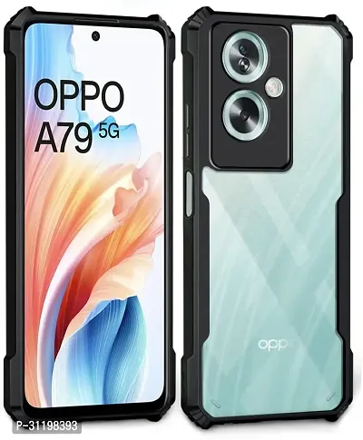 Caseline Back Cover for OPPO A79 5G IP Blue Grip Case Pack of 1-thumb0