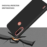 Caseline Back Cover for MOTOROLA MOTO E7 POWER Black Grip Case Pack of 1-thumb1