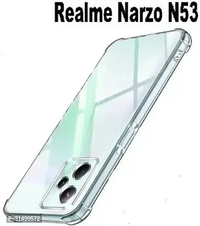 Caseline Back Cover for Realme Narzo N53 Realme C53 Narzo N53 C53 Realme Narzo N53 BMTP Transparent Grip Case Pack of 1