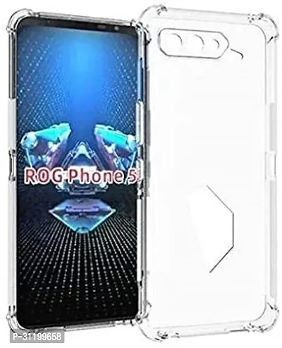 Caseline Back Cover for Asus ROG Phone 5 Transparent Flexible Silicon Pack of 1