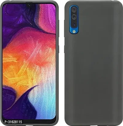 Caseline Back Cover for SAMSUNG GALAXY A50 Black Grip Case Silicon Pack of 1