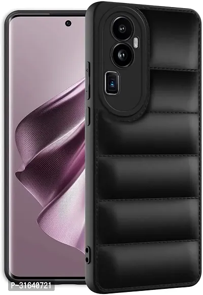 Caseline Back Cover for OPPO Reno11 Pro 5G OPPO Reno11 Pro Black Grip Case Silicon Pack of 1-thumb0