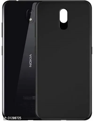 Caseline Back Cover for NOKIA 3.2 Black Grip Case Silicon Pack of 1-thumb2