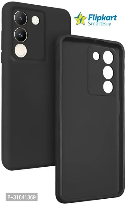 Flipkart SmartBuy Back Cover for vivo Y200 5G Vivo Y200 5G Black Grip Case Silicon Pack of 1