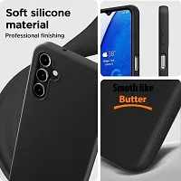 Caseline Back Cover for SAMSUNG Galaxy A14 SAMSUNG Galaxy A14 5G Black Grip Case Silicon Pack of 1-thumb2