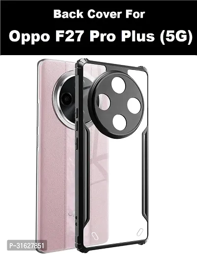 Caseline Back Cover for OPPO F27 Pro Plus 5G OPPO F27 Pro + 5G Black Grip Case Silicon Pack of 1-thumb0