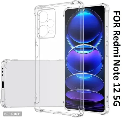 Caseline Back Cover for Redmi Note 12 Redmi Note 12 5G Transparent Grip Case Pack of 1-thumb0