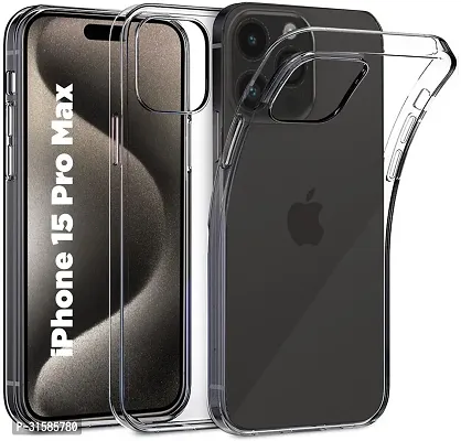 Caseline Back Cover for Apple iPhone 15 Pro Max iPhone 15 Pro MaxTP Transparent Grip Case Pack of 1