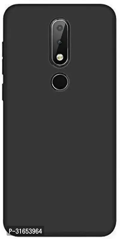 Caseline Back Cover for NOKIA 7.1 2018 Black Grip Case Pack of 1-thumb0