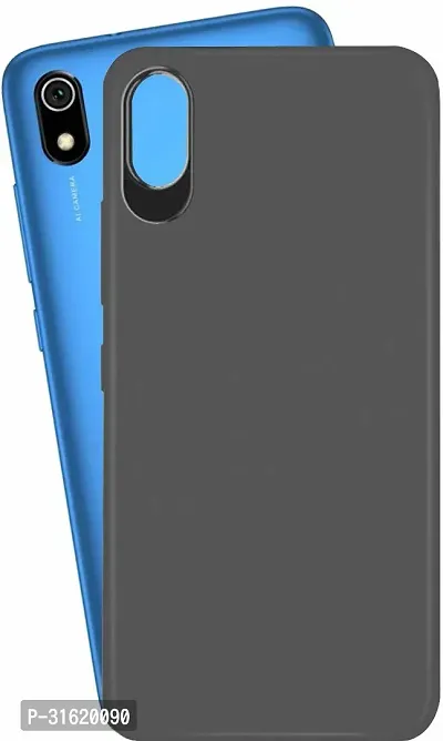 Caseline Back Cover for REDMI 7A Black Grip Case Silicon Pack of 1-thumb0