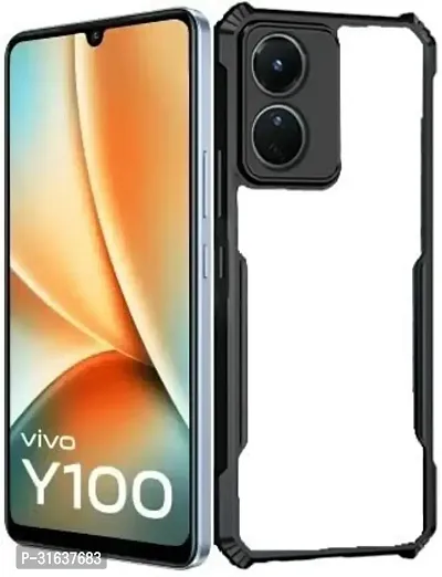 Caseline Back Cover for vivo Y100 vivo Y100 5GVivo Y100 5G VIVO Y100A VIVO Y100A 5G Black Grip Case Pack of 1-thumb0