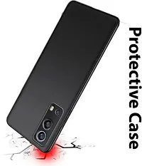 Caseline Back Cover for Vivo iQOO Z3 iQOO Z3 Vivo iQ00 Z3 Black Grip Case Silicon Pack of 1-thumb3