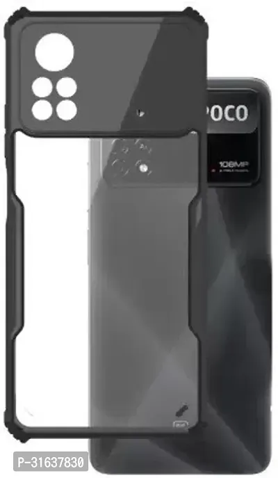 Caseline Back Cover for Poco X4 Pro Poco X4 Pro 5G Black Grip Case Pack of 1-thumb0