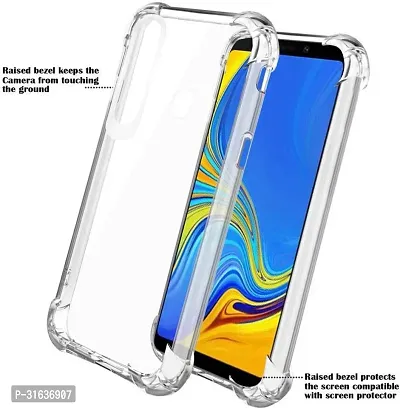 Caseline Back Cover for SAMSUNG GALAXY A9 2018 Transparent Grip Case Silicon Pack of 1