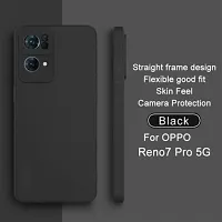 Caseline Back Cover for Oppo Reno 7 Pro 5G Oppo Reno 7 Pro Black Grip Case Silicon Pack of 1-thumb2