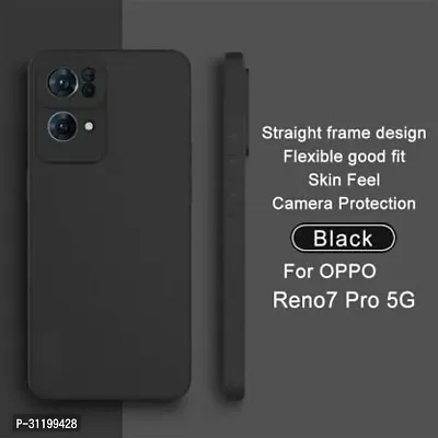 Caseline Back Cover for Oppo Reno 7 Pro 5G Oppo Reno 7 Pro Black Grip Case Silicon Pack of 1-thumb3