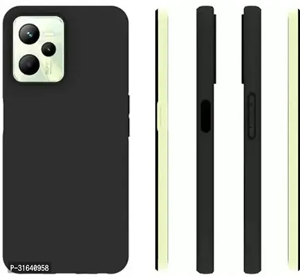 Caseline Back Cover for Realme C35 Realme C35 5G Black Grip Case Silicon Pack of 1