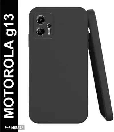 Caseline Back Cover for MOTO G13 MOTOROLA G13 MOTOROLA MOTO G13 CND Black Grip Case Silicon Pack of 1-thumb0