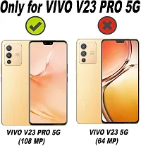 Caseline Back Cover for Vivo V23 Pro 5G Vivo V23 Pro Black Grip Case Pack of 1-thumb1