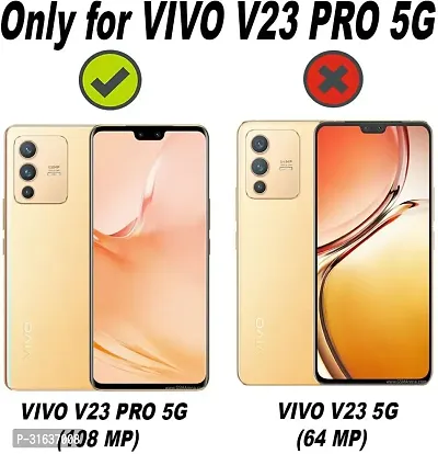 Caseline Back Cover for Vivo V23 Pro 5G Vivo V23 Pro Black Grip Case Pack of 1-thumb2