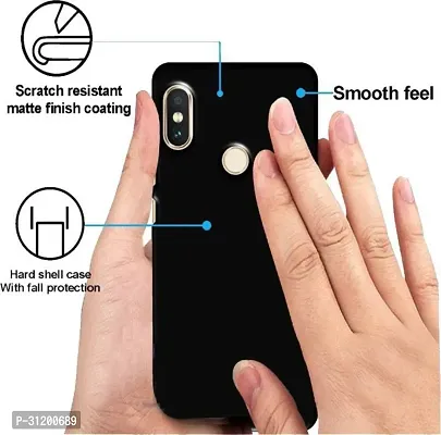 Caseline Back Cover for Miy2 Mi Redmi Y2 Black Grip Case Pack of 1-thumb2