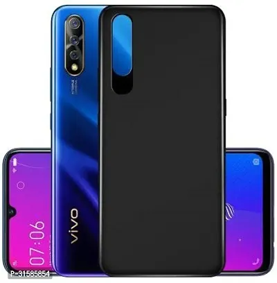 Caseline Back Cover for VIVO S1 Black Grip Case Silicon Pack of 1