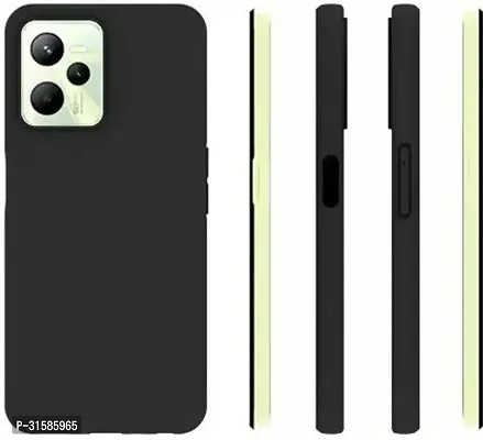 Caseline Back Cover for Realme C35 Realme C35 5G Black Grip Case Silicon Pack of 1