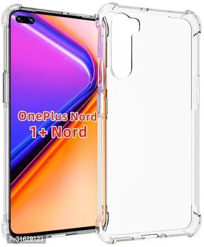 Caseline Back Cover for OnePlus Nord Transparent Grip Case Pack of 1