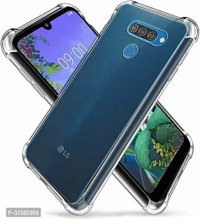 Caseline Back Cover for LG Q60 Transparent Grip Case Pack of 1