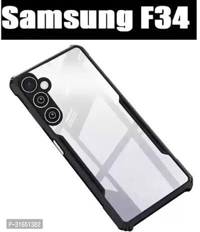 Caseline Back Cover for Samsung Galaxy F34 5G IP Black Grip Case Pack of 1