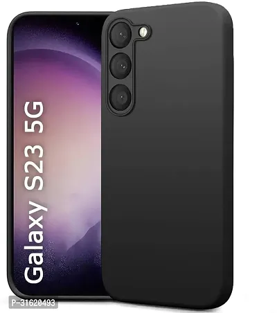 Caseline Back Cover for SAMSUNG Galaxy S23 5G SAMSUNG Galaxy S23 Black Grip Case Silicon Pack of 1-thumb0