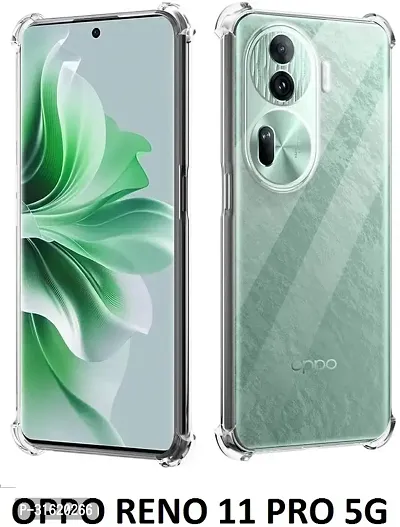 Caseline Back Cover for OPPO Reno11 Pro 5G Transparent Grip Case Pack of 1-thumb0