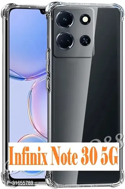 Caseline Back Cover for Infinix note 30 5g infinix note 30 note 30 BMTP Transparent Grip Case Pack of 1-thumb0