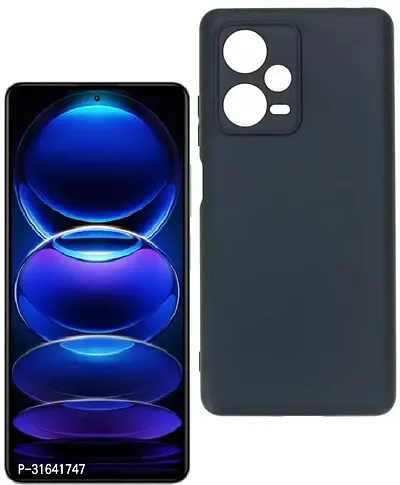 Caseline Back Cover for redmi Note 12 Pro Plus 5G Redmi Note 12 Pro Plus 5G Black Grip Case Silicon Pack of 1