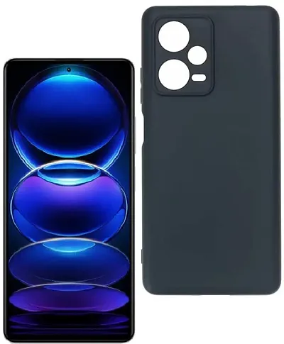 Caseline Back Cover for redmi Note 12 Pro Plus 5G Redmi Note 12 Pro Plus 5G Black Grip Case Silicon Pack of 1