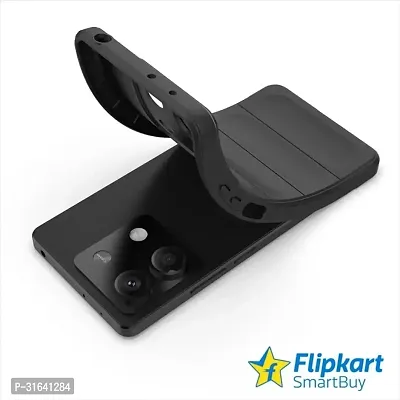 Flipkart SmartBuy Back Cover for REDMI Note 13 Pro 5G REDMI Note 13 Pro Black Grip Case Silicon Pack of 1-thumb2