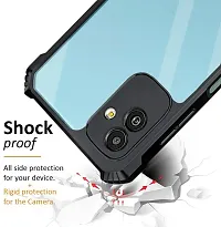 Caseline Back Cover for SAMSUNG GALAXY M13 SAMSUNG GALAXY M13 5G Black Shock Proof Pack of 1-thumb1