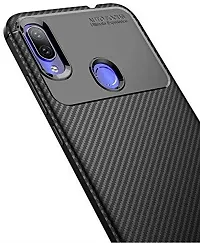 Caseline Back Cover for REDMI NOTE 7 PRO Black Grip Case Silicon Pack of 1-thumb1