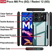 Flipkart SmartBuy Back Cover for POCO M6 Pro 5G POCO M6 Pro Black Grip Case Pack of 1-thumb3