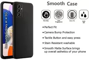 Caseline Back Cover for SAMSUNG Galaxy A14 SAMSUNG Galaxy A14 5G Black Grip Case Silicon Pack of 1-thumb4