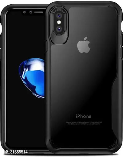 Caseline Back Cover for Apple iPhone X Black Grip Case Pack of 1