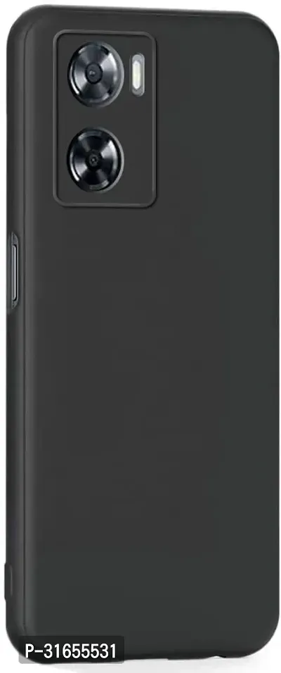 Caseline Back Cover for Oppo A57 OPPO A57 4G OPPO A57 4G 2022 Black Grip Case Silicon Pack of 1-thumb0