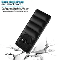 Caseline Back Cover for POCO C61 Black Grip Case Silicon Pack of 1-thumb1