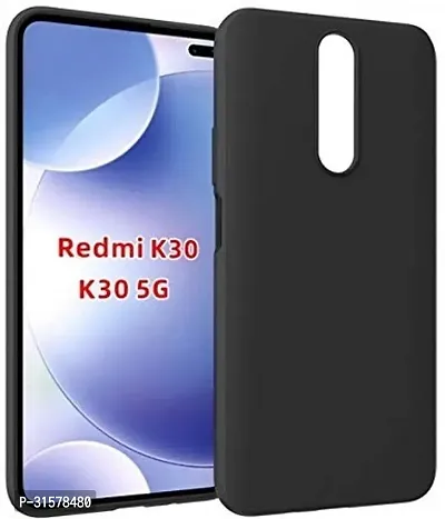 Caseline Back Cover For Redmi K30 Black Grip Case Silicon Pack Of 1-thumb0