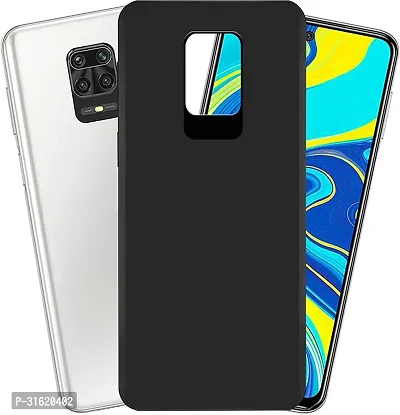 Caseline Back Cover for Redmi Note 9 Pro  Redmi Note 9 Pro Max Black Grip Case Silicon Pack of 1